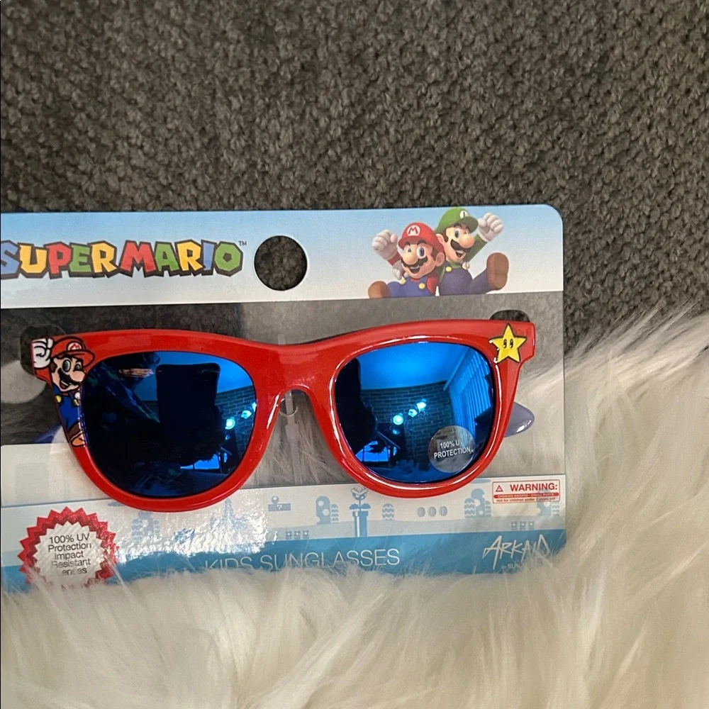 Nintendo Super Mario Sunglasses with Red and Blue Accents